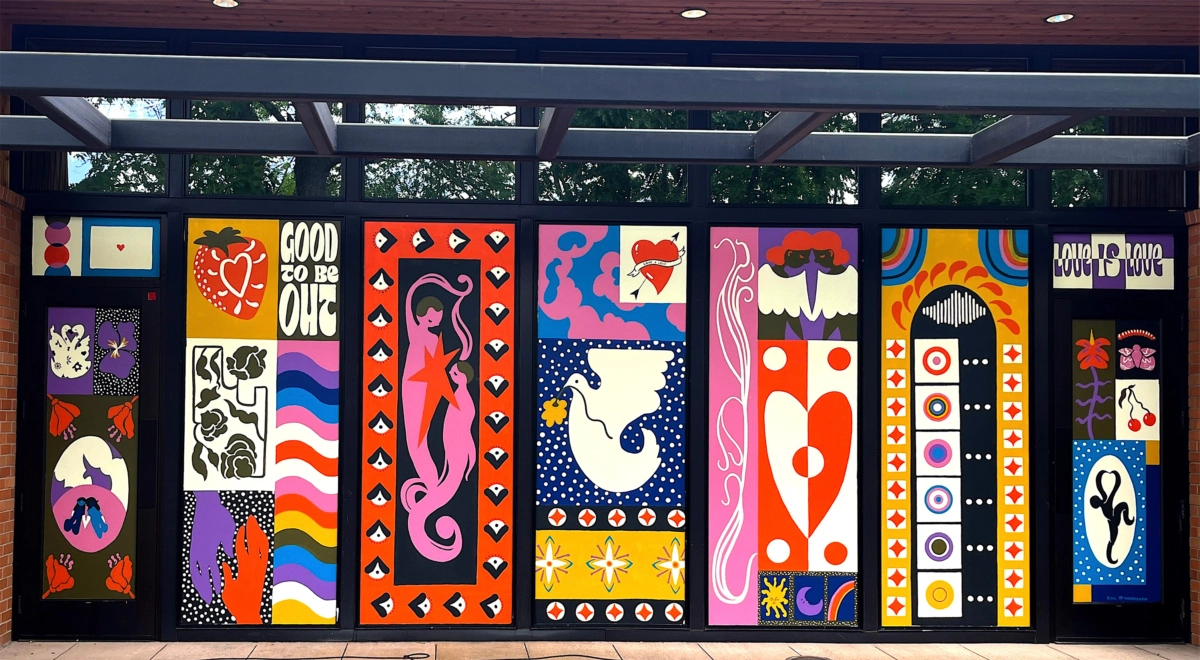 新锐场地特定插画，Ren Kyles — 《Pride Mural》