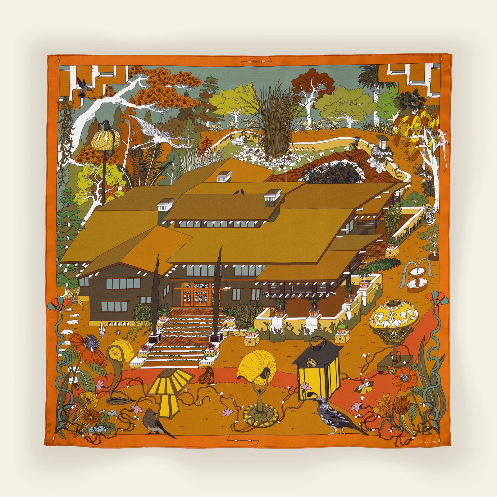 新人组设计、产品与包装获奖者 - Annie He -《Crafted Heritage: Gamble House Silk》。© Annie He